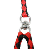 Double Dog Leash for Two Dogs 47 Inch Braided Tangle Free Dual Leash Coupler For Walking and Training Two Dogs 3 Colors