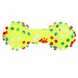 Dog Toys Colorful Dotted Dumbbell Shaped