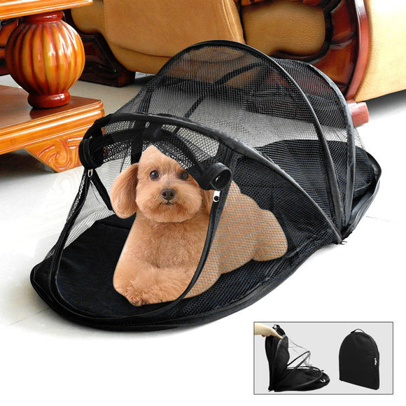 Protable Dog Bed Mesh Dogs Folding Mat House Camping Tent Waterproof Cat Pet Fence Puppy Kennle For Outfoor Indoor Playing 